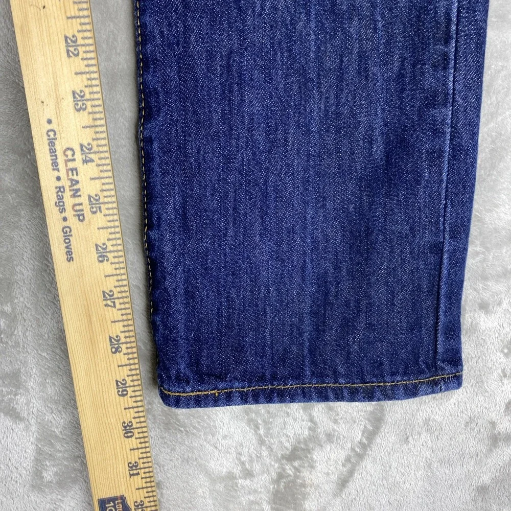 Levis 501 Men's Jeans W29x L30 Dark Indigo Blue Button Fly Straight Leg Denim